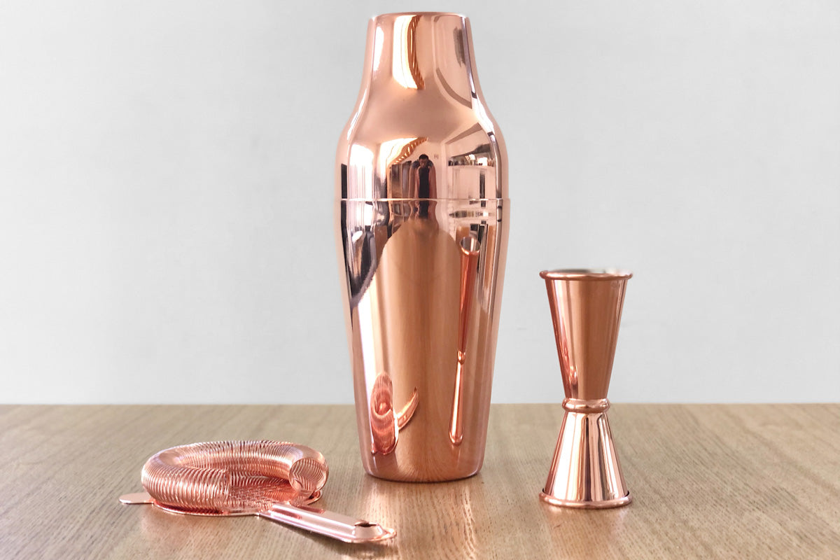 Copper Barware Set White Possum