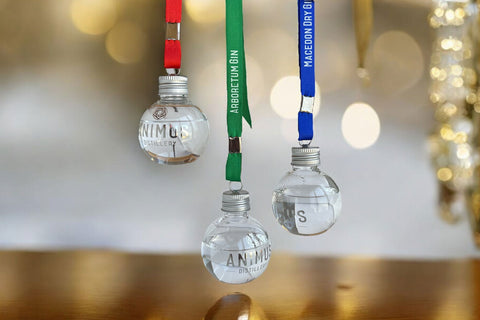 3pc Christmas Gin Baubles